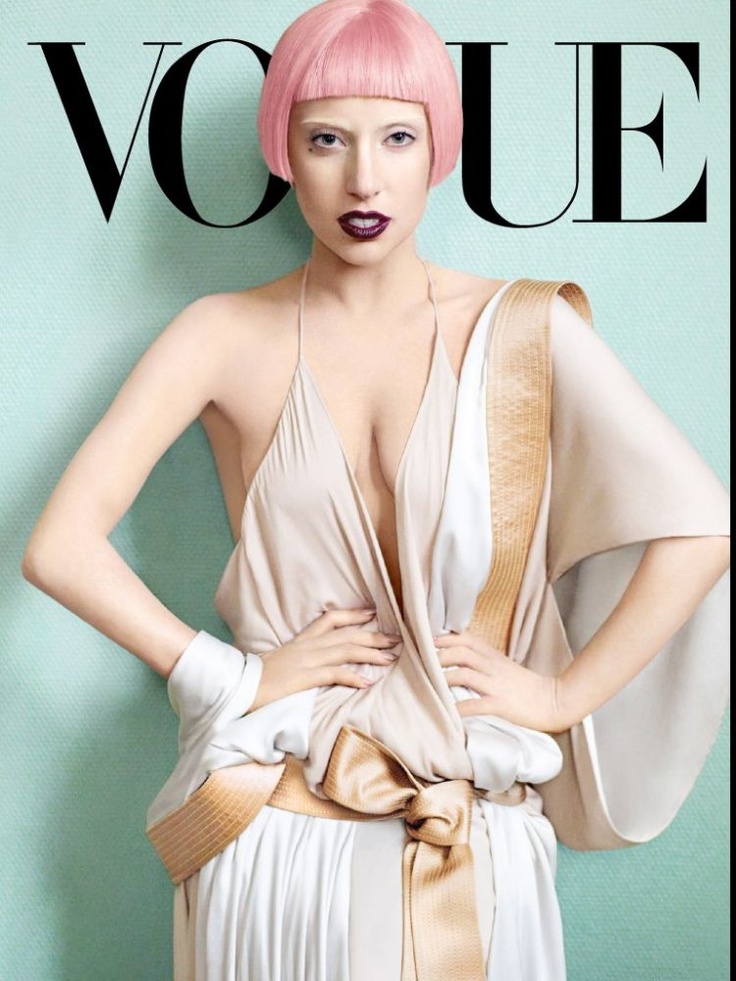 Lady Gaga on cover of Vogue