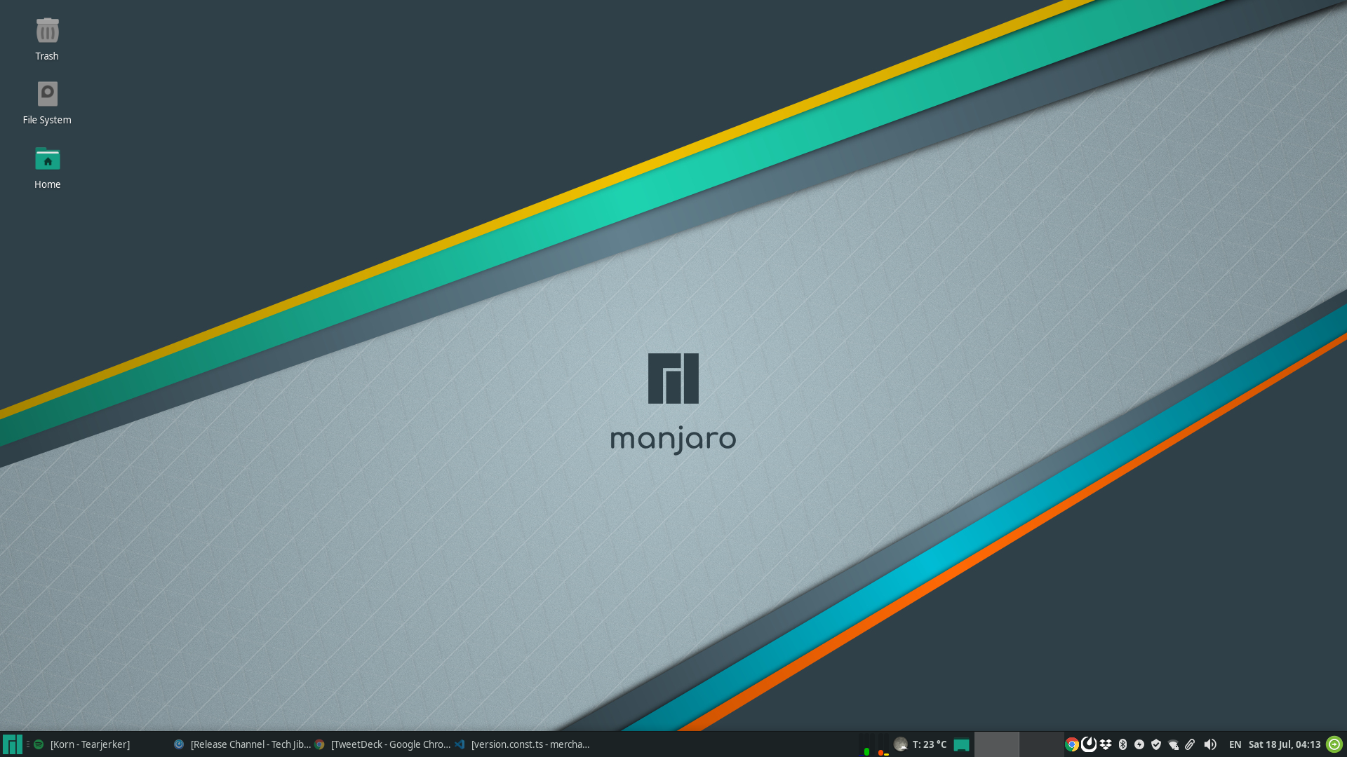 Manjaro Xfce desktop